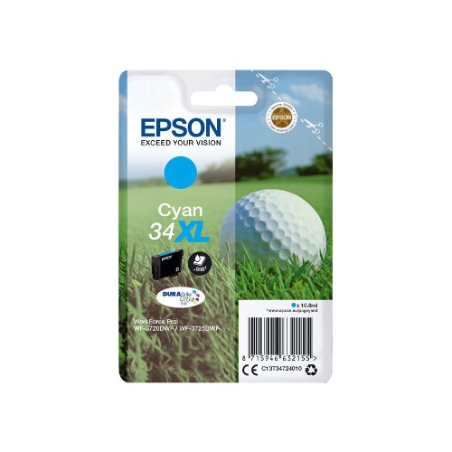 Tinteiro Epson 34XL Azul C13T34724010 10,8ml