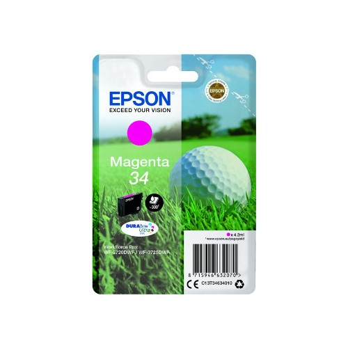 Tinteiro Epson 34 Magenta C13T34634010 4,2ml