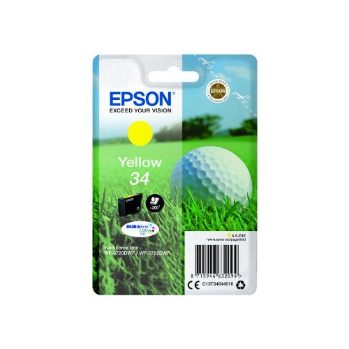 Tinteiro Epson 34 Amarelo C13T34644010 4,2ml