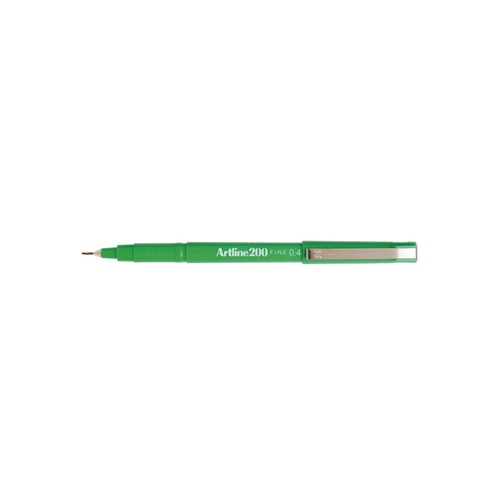 Marcador Fino 0.4mm Artline 200 Verde - Caixa 12unidades