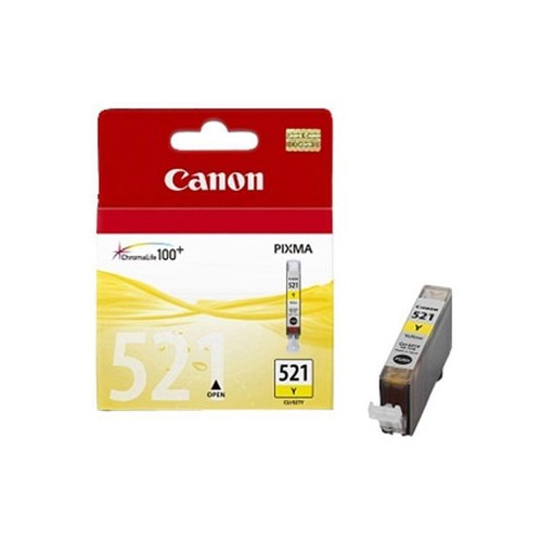 Tinteiro Canon 521 Amarelo 9ml (2936B001, CLI521Y)