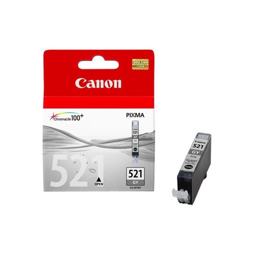 Tinteiro Canon 521 Cinzento 9ml (2937B001, CLI521GY)