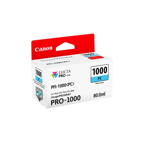 Tinteiro Canon PFI-1000 Azul Foto 0550C001 80ml