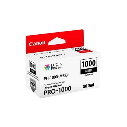 Tinteiro Canon PFI-1000 Preto Matte 0545C001 80ml