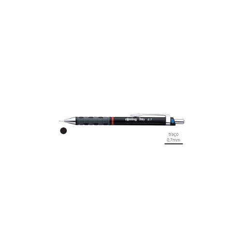 Lapiseira 0,7mm Rotring Tikky II Preto - 2 unidades