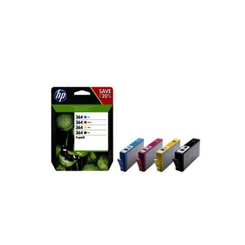 Pack Tinteiros HP 364 4 Cores N9J73AE 6ml/ 3ml