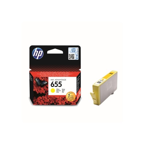 Tinteiro HP 655 Amarelo CZ112A