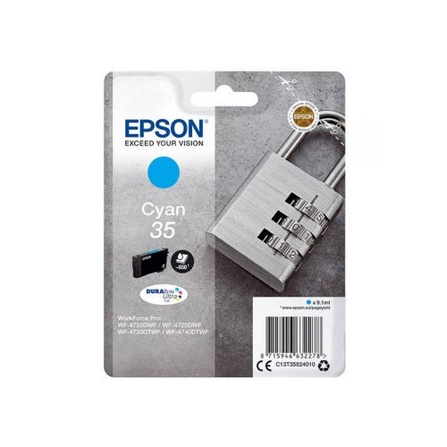 Tinteiro Epson 35 Azul C13T35824010 9,1ml