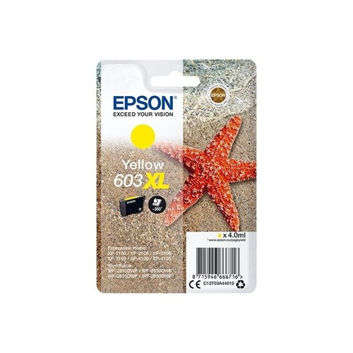 Tinteiro Epson 603XL Amarelo C13T03A44010 4ml - Alta Capacidade