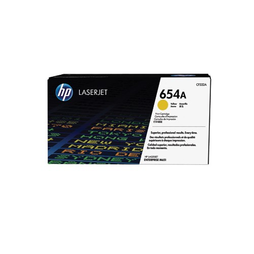 Toner HP 654A Amarelo CF332A