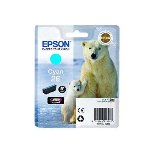 Tinteiro Epson 26 Azul C13T26124010 4,5ml