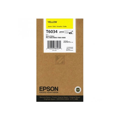 Tinteiro Epson T6034 Amarelo C13T603400 220ml