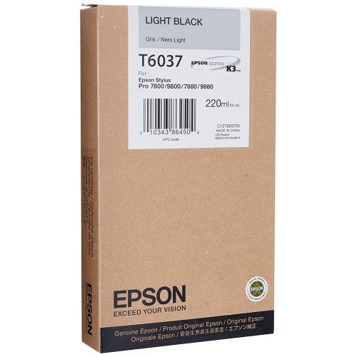 Tinteiro Epson T6037 Cinzento C13T603700 220ml