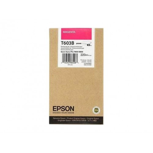 Tinteiro Epson T603B Magenta C13T603B00 220ml