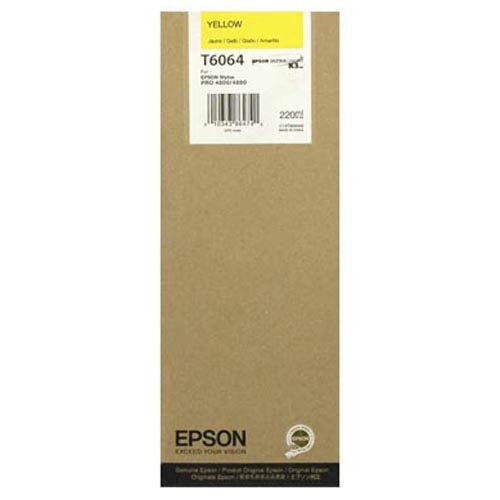 Tinteiro Epson T6064 Amarelo C13T606400 220ml