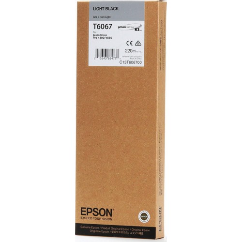 Tinteiro Epson T6067 Cinzento C13T606700 220ml