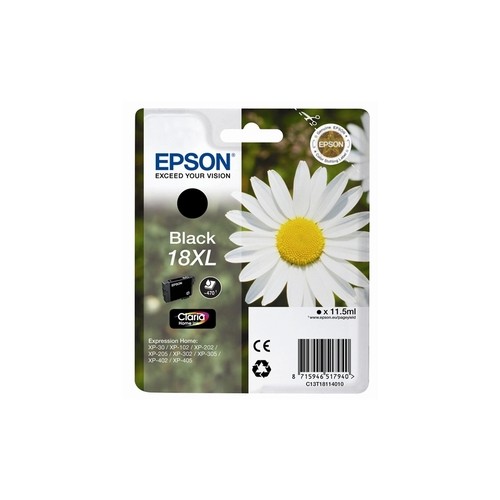 Tinteiro Epson 18XL Preto C13T18114010 11,5ml