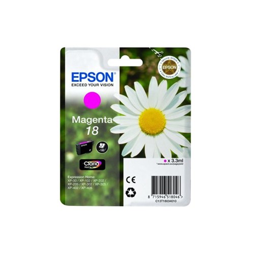 Tinteiro Epson 18 Magenta C13T18034010 3,3ml