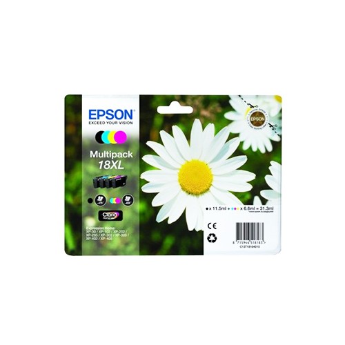 Pack Tinteiros Epson 18XL 4 Cores C13T18164010