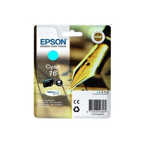 Tinteiro Epson 16 Azul C13T16224010 3,1ml