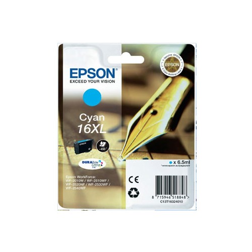 Tinteiro Epson 16XL Azul C13T16324010 6,5ml