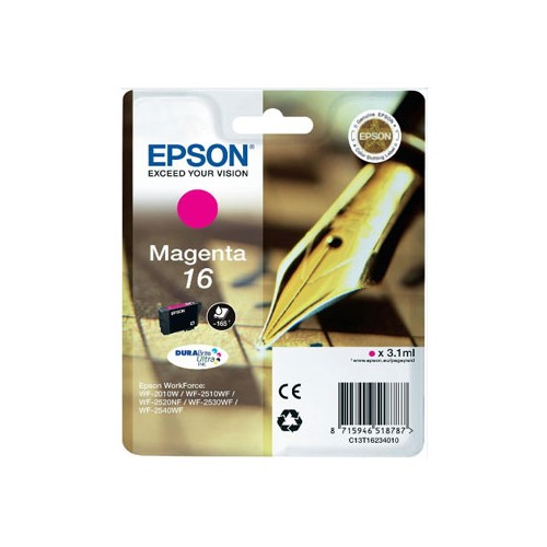 Tinteiro Epson 16 Magenta C13T16234010 3,3ml