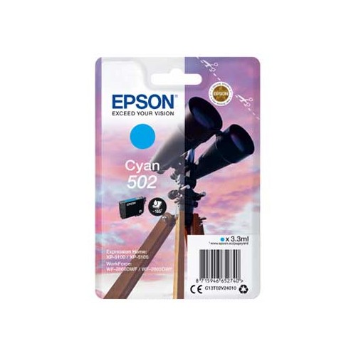 Tinteiro Epson 502 Azul C13T02V24010 3,3ml