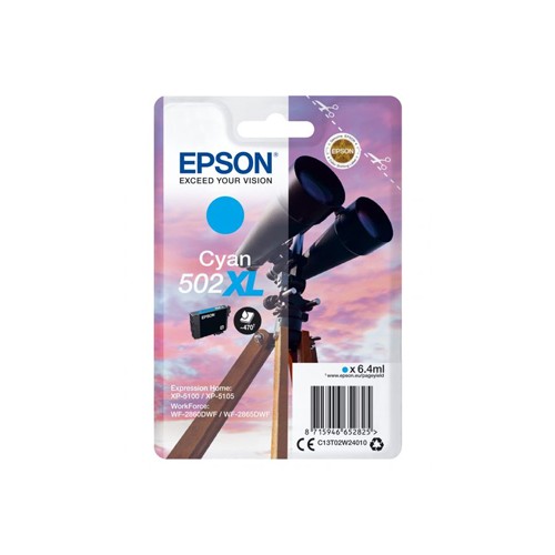 Tinteiro Epson 502XL Azul C13T02W24010 6,4ml