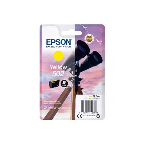 Tinteiro Epson 502 Amarelo C13T02V44010 3,3ml