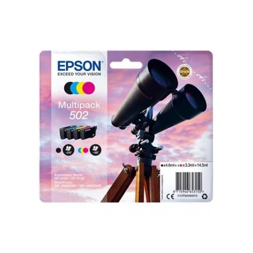 Pack Tinteiros Epson 502 4 Cores C13T02V64010