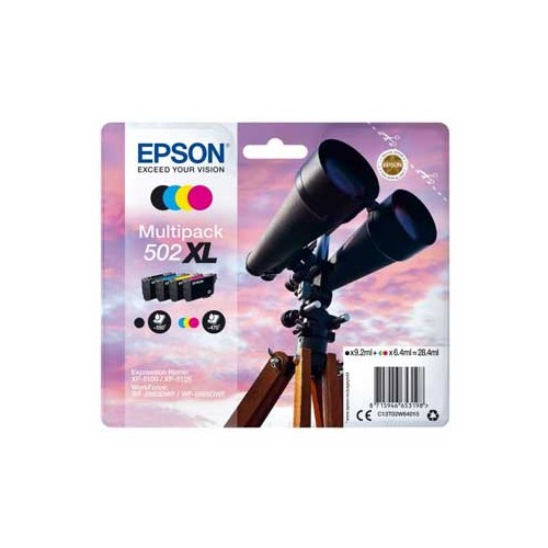 Pack Tinteiros Epson 502XL 4 Cores C13T02W64010