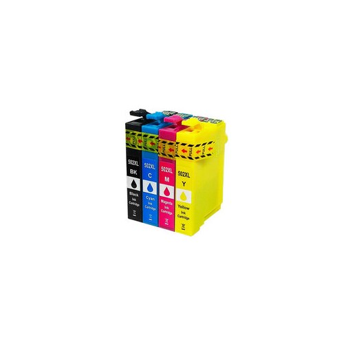 Pack de tinteiros compatíveis para Epson 502XL 4 Cores C13T02W64010