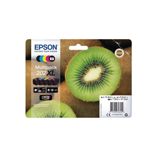 Pack Tinteiros Epson 202XL 5 Cores C13T02G74010