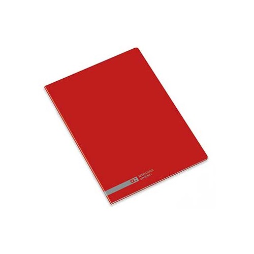 Caderno Agrafado Ambar School A4 Pautado 70gr 48Fls Vermelho - 3 unidades