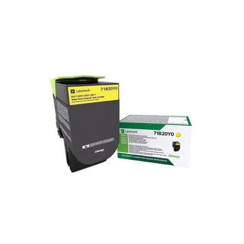 Toner Lexmark 71B20Y0 Amarelo