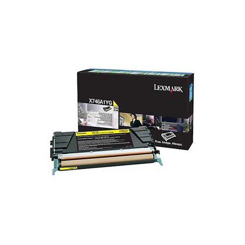 Toner Lexmark X746A1YG Amarelo