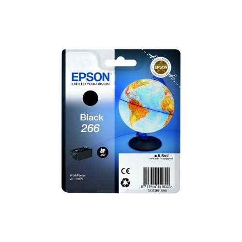 Tinteiro Epson 266 Preto C13T26614010 5,8ml